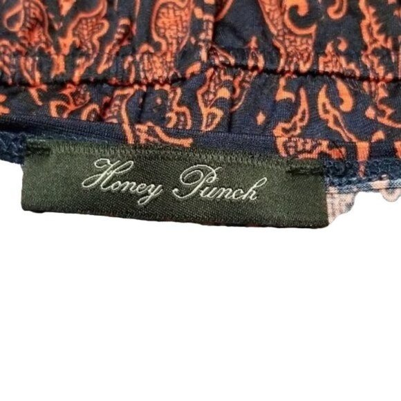 Honey Punch Romper Blue Pink  Size Medium - Picture 5 of 5